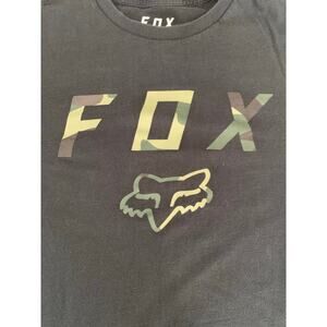 Fox Racing T-Shirt – Men’s Medium – Black & Camo – Moto Cross Streetwear Tee